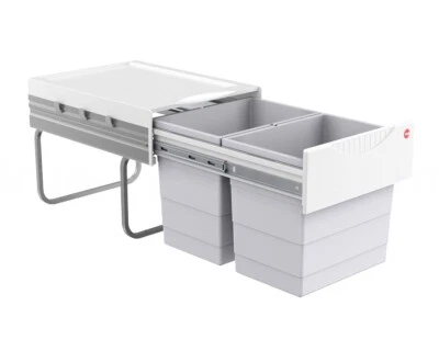 Hailo Raumspar Tandem 2x 18 L Abfallsammler Küchen Mülleimer Einbau Abfalleimer - Bild 1 von 4