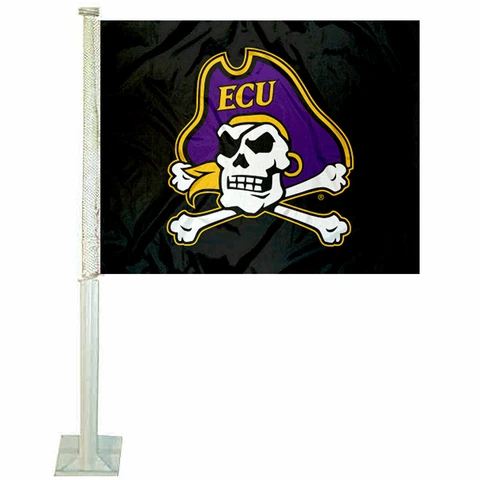 East Carolina Pirates Pirate Car Auto Window Flag Cover