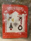 NEW Christmas Set of 5 Miniature Ornaments Plastic Canvas Carousel Craft Kit 609