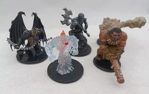 Dungeons & Dragons Miniatures - Large Monster Lot 5 pc. VG+ Specs in Description - Picture 1 of 7