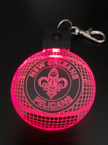 New Orleans  Pelicans  Basketball 3D Light Keychain Cover