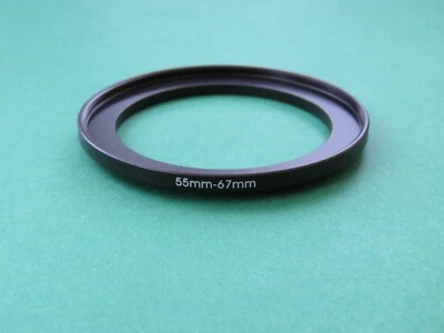 55mm-67mm 55-67 Step Up Male-Female Filter Ring Adapter 55mm-67mm  - Image 1 of 2