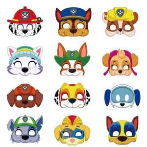 Book Week 12PCS Paw Patrol Marshall Zuma MASK Supplies Mask Photo Booth Cosplay - Picture 1 of 4
