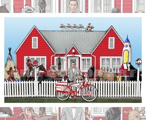 Original "The Best Bike in the Whole World" Art Print Pee Wee's Big Adventure - Picture 1 of 4
