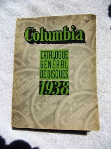1938 FRENCH Yiddish Disques COLUMBIA CATALOGUE GÉNÉRAL Complete Record Catalog - Picture 1 of 4