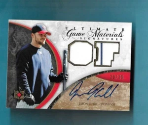 JASON KUBEL 2006 ULTIMATE GAME MATERIALS SIGNATURES JERSEY AUTO - 35 MADE TWINS - Picture 1 of 2