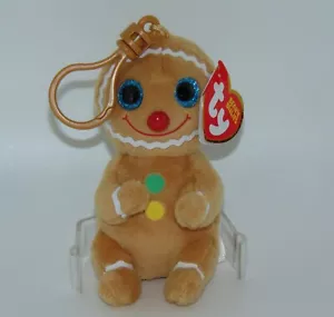 Ty Beanie Bellies COOKIE Gingerbread Man - Very rare & limited Key Clip size - Bild 1 von 2