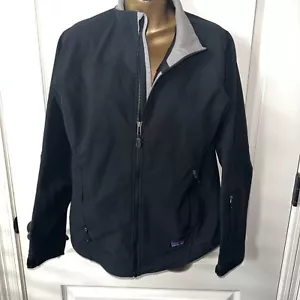 Patagonia Black Polartec Full-Zip Long Sleeve Soft Shell Jacket Womens S - Picture 1 of 14