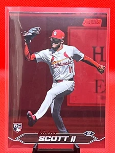 2024 Topps Stadium Club Victor Scott II RC Red Foil #23 - Cardinals - Picture 1 of 2