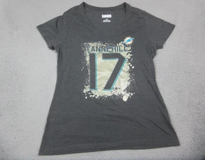 Miami Dolphins Shirt Womens Adult Large Gray Ryan Tannehill NFL Football - Picture 1 of 10