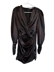 Glam Maker schwarzes Kleid Glammaker Abend Größe M Medium Langarm Mini gebraucht, in einwandfreiem Zustand - Bild 1 von 7