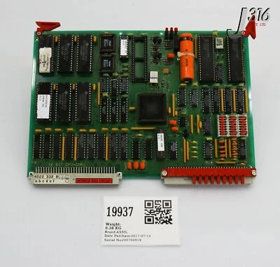 19937 ASML PCB PHILIPS 16BIT CPU-CARD 5322 694 15426 4022 332 85782 - Image 1 of 4