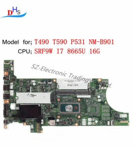 01YT398 For Lenovo ThinkPad T490 Motherboard i7-8665U 16GB UMA  01YT418 - Picture 1 of 2