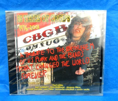 25 YEARS OF CBGB VARIOUS ARTISTS BRAND NEW CD Vintage HTF 1976- 2001 Sealed - Image 1 of 4