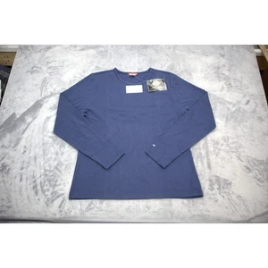 Dickies Shirt Herren L Blau Langarm Rundhals Medical Uniform Mode Tee - Bild 1 von 16