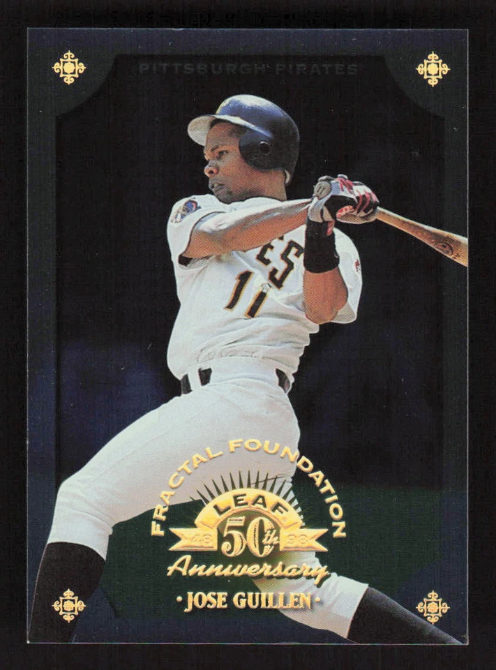 Jose Guillen 1998 Leaf Fractal Foundations #77 Pittsburgh Pirates /3999 - Image 1 of 2