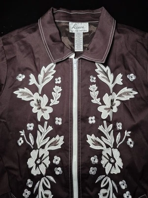 Womens 1X Linea By Louis Dell'Olio Full Zip Jacket - Image 1 of 4