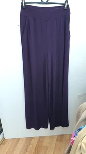 Pantaloni Kim & Co Deluxe Brasile Jersey con tasche melanzana piccoli nuovi QVC j - Foto 1 di 4