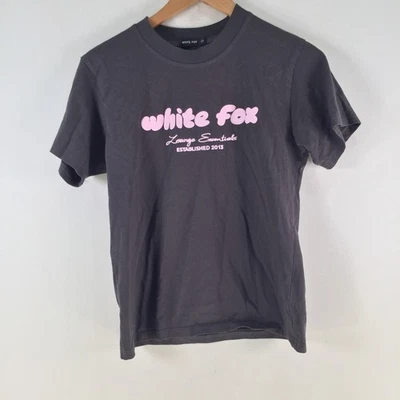 White Fox Mujer Camiseta Talla S Gris Manga Corta Cuello Redondo Algodón 124617 Foto 1 de 4