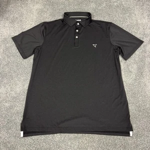 Camisa polo forrada de golf Birddogs para hombre negra de rendimiento talla XL - Imagen 1 de 8