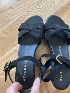 Athena Alexander Dressy Sandals Black Size 9.5 Great Condition Worn Couple Times - Picture 1 of 11