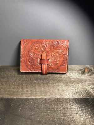 Handmade Leather Carving Passport Case - Image 1 of 4