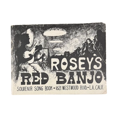 Los Angeles / Rosey's Red Banjo Souvenir Song Book Cover Title 1960 Foto 1 de 3