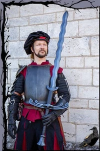 Arma Larp - Landsknecht espada larga espada grande Flamberge 150 cm Epic Armoury - Imagen 1 de 1