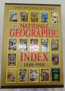 National Geographic Index 1888‑1988 Centennial Deluxe Edition Pristine w/ Maps - Picture 1 of 11