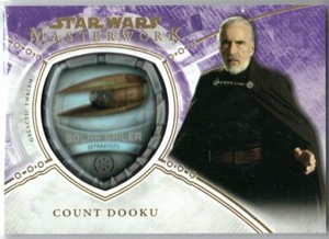 STAR WARS 2018 TOPPS MASTERWORK PURPLE VEHICLE EMBLEM MP-SCD COUNT DOOKU 45/50