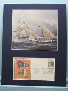 Die USS New York in den Barbarenkriegen & Ersttagsbrief zu Ehren des Staates New York - Bild 1 von 2