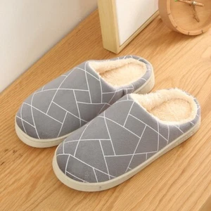 Men's Memory Foam Slippers Non-Slip slipper winter home indoor shoes - Picture 1 of 5