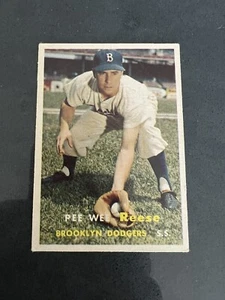 1957 Topps Baseball #30 Pee Wee Reese Brooklyn Dodgers Original Authentic - Picture 1 of 8