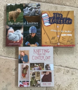 The Natural Knitter, The Knitster & Knitting From the Center Out -Lot of 3 books - Picture 1 of 15