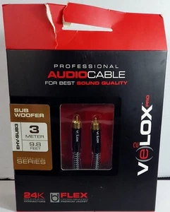 VELOX Premium Subwoofer Professional Audio Kabel EHV-SUB3 3 Meter 9,8 Fuß - Bild 1 von 4