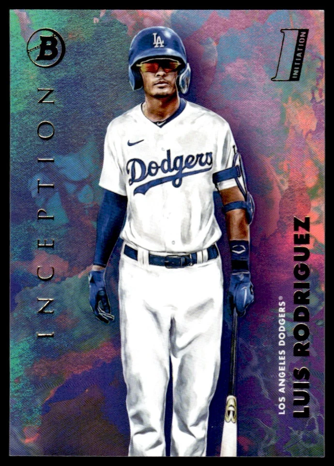 2021 Bowman Inception Luis Rodriguez Los Angeles Dodgers #28 - Image 1 of 2