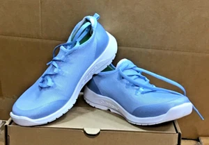Oofos OOmg Sport LSWomens Carolina Blue Recovery Comfort Shoes R3 - Picture 1 of 8