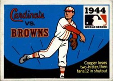 1971 LAUGHLIN WORLD SERIES BLACK - #42 (5) 1944 - CARDINALS VS. BROWNS - MORT
