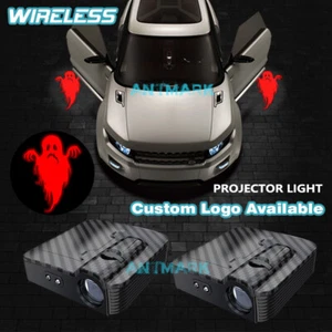 Red Halloween Ghost Wireless Car Door Courtesy Projector LED Ghost Shadow Light - Picture 1 of 9