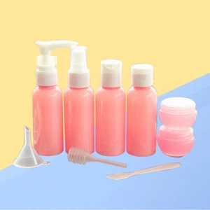 Set Bottiglie 9 Pezzi Dispenser Lozione Viaggio Shampoo Contenitore Ricaricabile - Foto 1 di 11