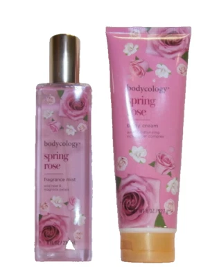 Bodycology Spring Rose Fragrance Mist & Body Cream Full Size 8 oz each - Image 1 of 4