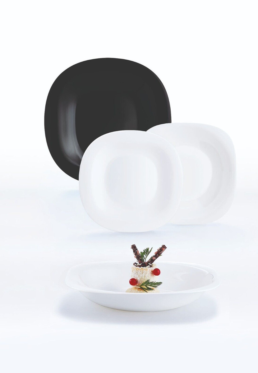 Set 4 Piatti Antipasti Rettangolari Nero Opaco - Piatti Da Portata 17x11.5cm - Foto 11