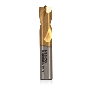 10052A Spot Weld Drill Bits, High Speed Cobalt Steel with Titanium Coating | 8Mm - Picture 1 of 8