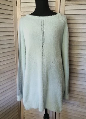 🌼Jersey largo pluma azul pálido suave. Talla XS a XL Foto 1 de 4