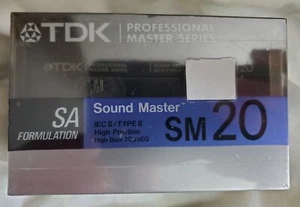 3 TDK SM20 Nuevo Profesional Serie Sound Master Tipo II 1 Cassette Nuevo / Paquete de 3 - Imagen 1 de 2