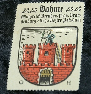 53941 Vignette Werbemarke Dahme Kingdom Of Prussia Prov. Brandenburg No. 14 J - Bild 1 von 1