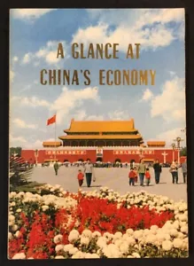 1974 book : A Glance At China's Economy Printed in China - Picture 1 of 10