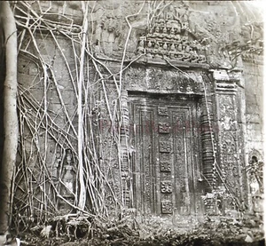 Kambodscha Ruinen Indochina c1920 Foto Stereo Platte Gläser V25L27n7 - Bild 1 von 2