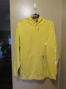 NWT MEN'S SMALL CARHARTT LOOSE FIT GRAPHIC HOODIE SWEATSHIRT (K288-Y36) - Picture 1 of 2