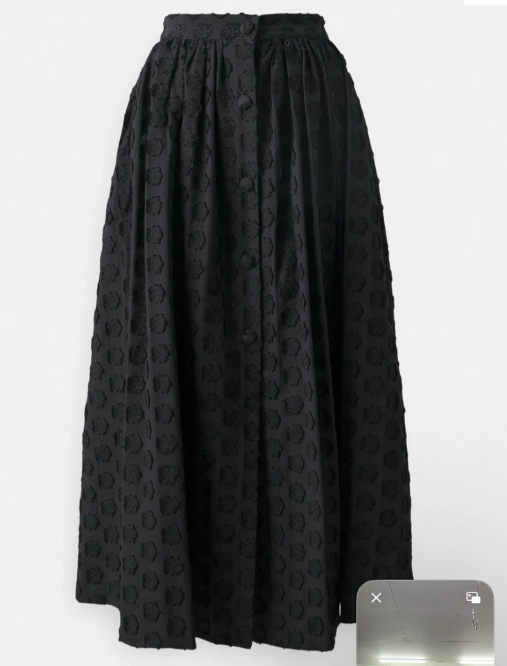Falda midi Sister Jane MARA Jacquard Línea A Falda Negra Talla Mediana Nueva con Etiquetas Foto 1 de 4